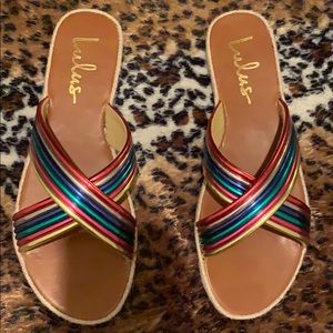Lulus rainbow sandals